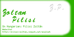 zoltan pilisi business card